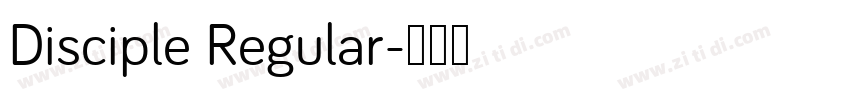 Disciple Regular字体转换